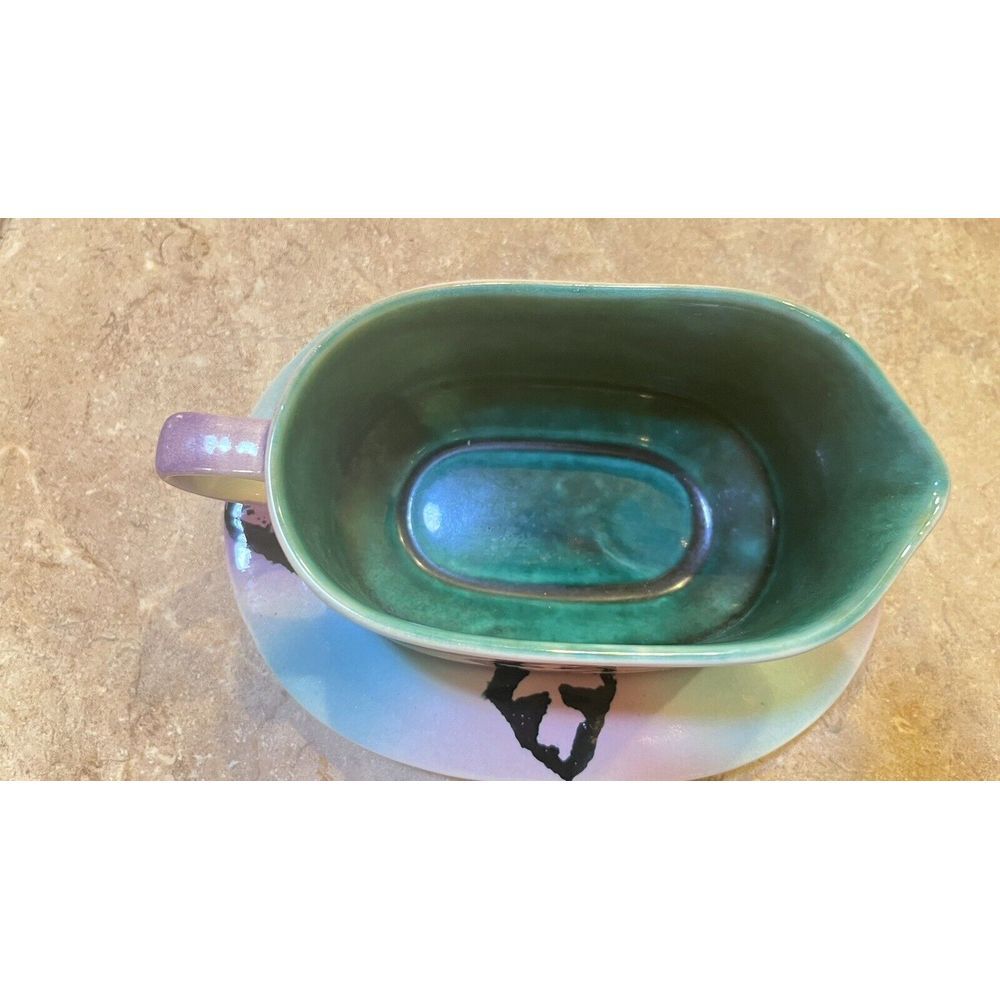 Bob Steiner  New Zealand Ceramics Gravy Boat‎ And Plate EIDO Collection EUC - Picture 5 of 16